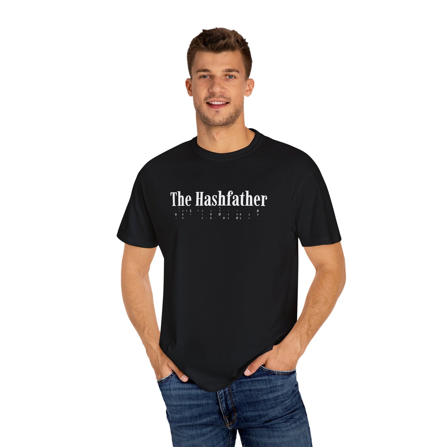 Black HashFather IT T-Shirt – A must-have for cybersecurity pros, ethical hackers, and tech geeks who love encryption puns