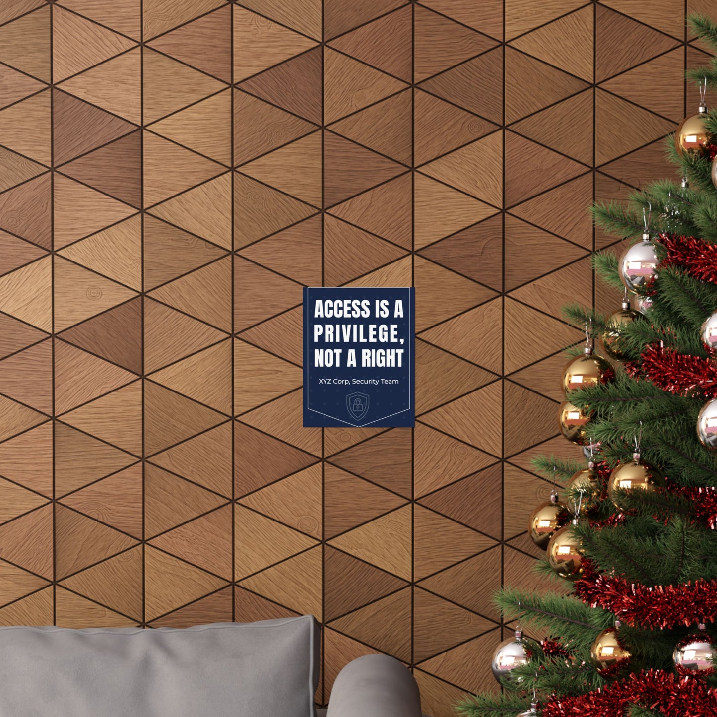 12x16 Cybersecurity Poster - Access is a Privilege - Tech Security IT Wall decor