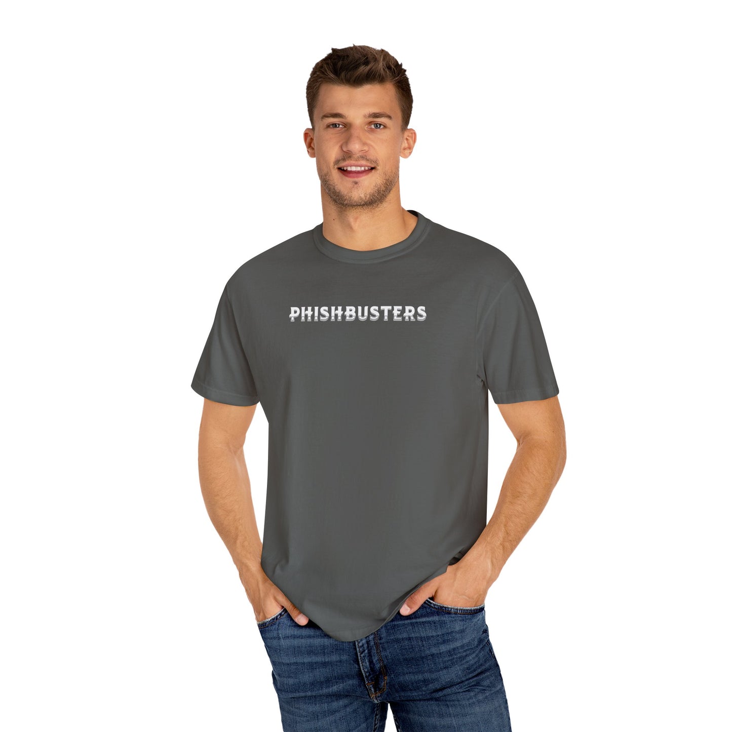 Phishbusters Cybersecurity Hoodie Pepper front view