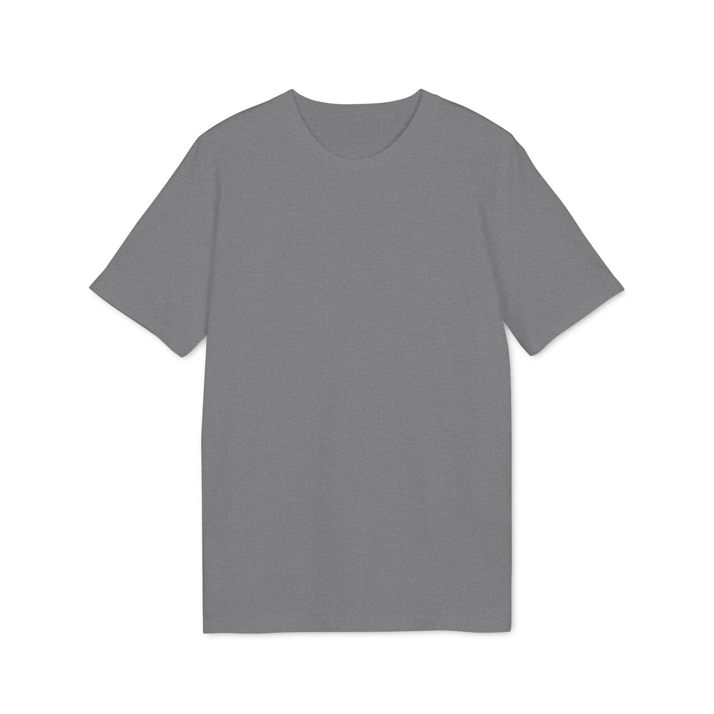 Plain gray t-shirt on a white background
