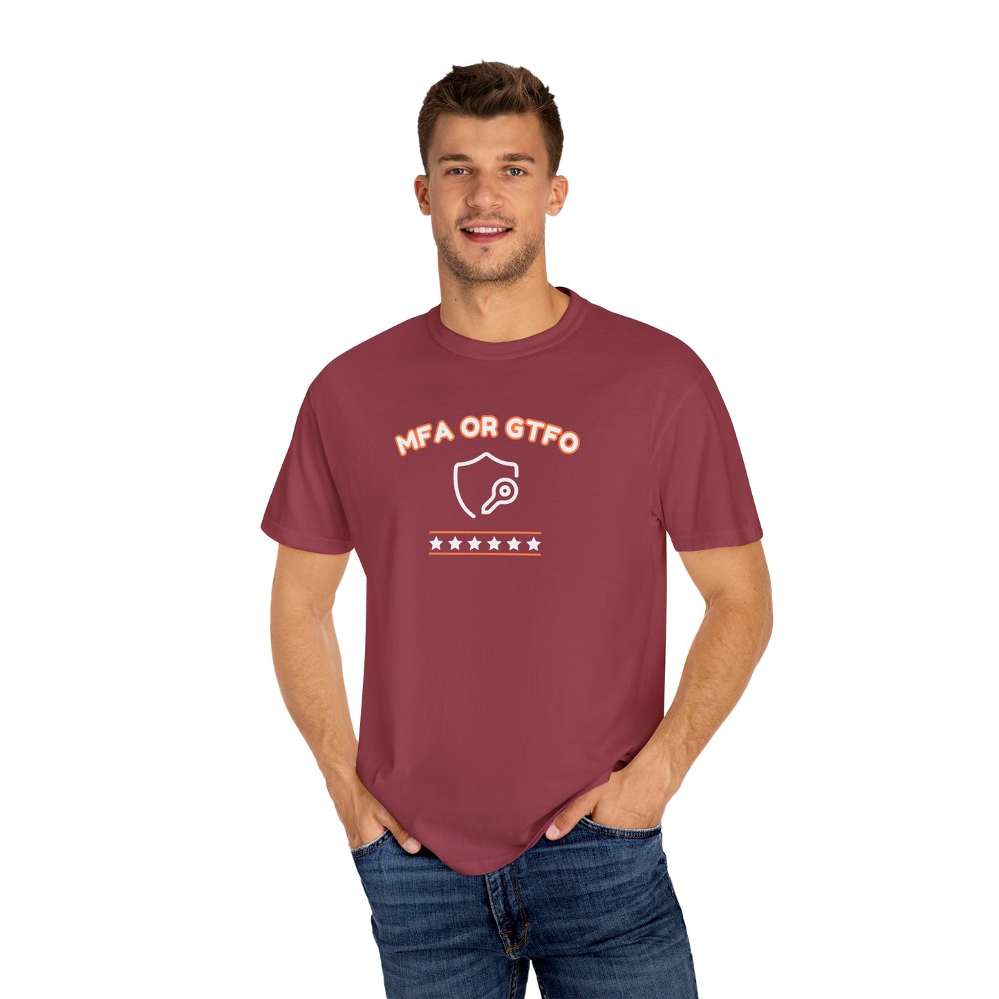 MFA or GTFO Chili Red Cybersecurity T-Shirt – Unisex Ethical Hacking Cotton Tee