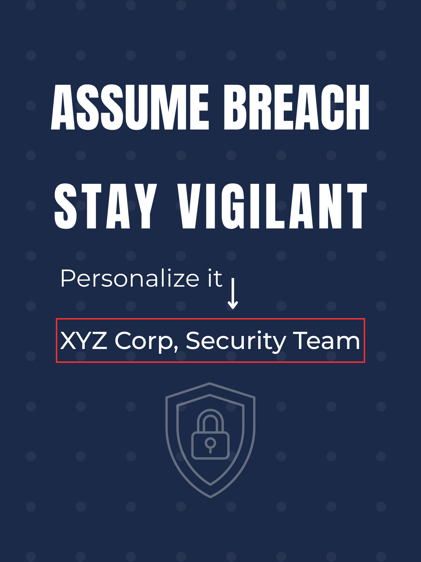 12x16 Cybersecurity Poster - Access is a Privilege - customization tips