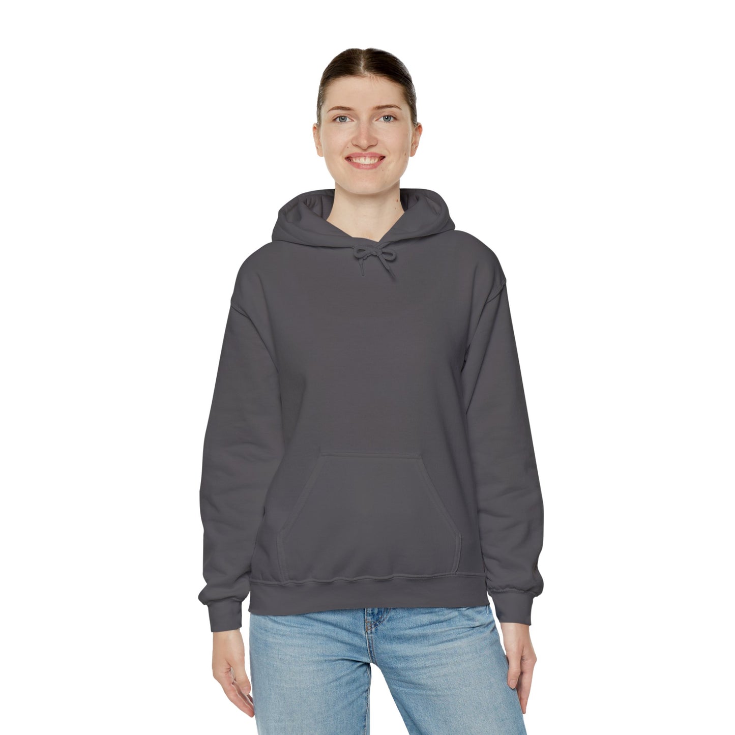 Dark gray cyber hoodie with a minimalist front. Great for security professionals and coders