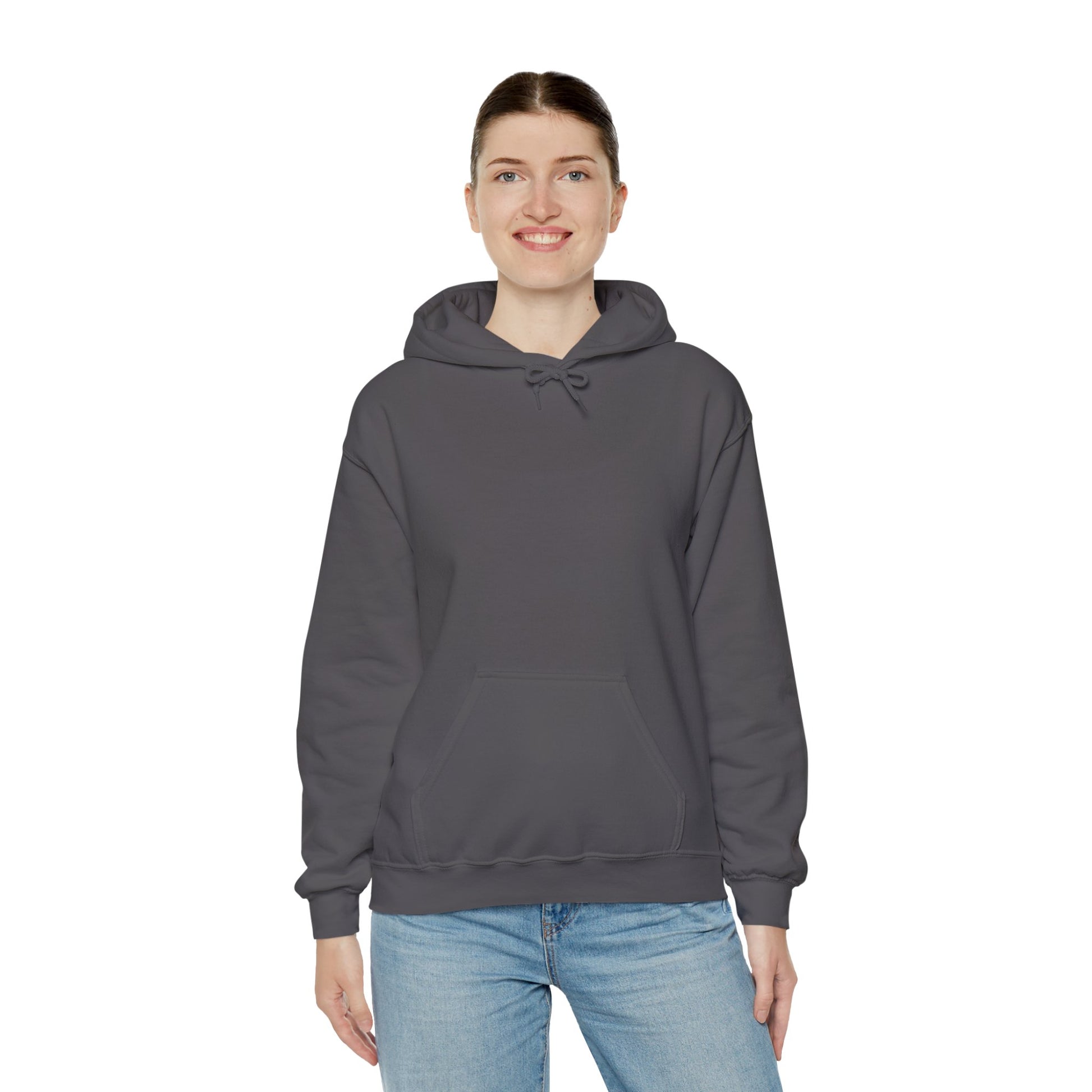 Dark gray cyber hoodie with a minimalist front. Great for security professionals and coders