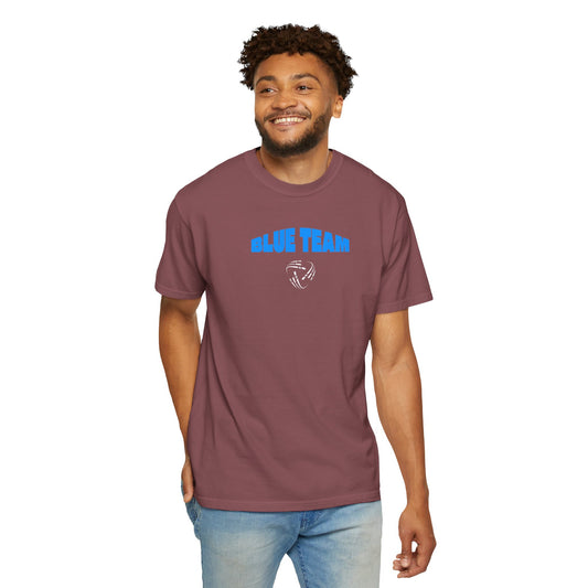 Brick Red Blue Team Cybersecurity T-Shirt – IT Security & SOC Analyst Tee, Front View
