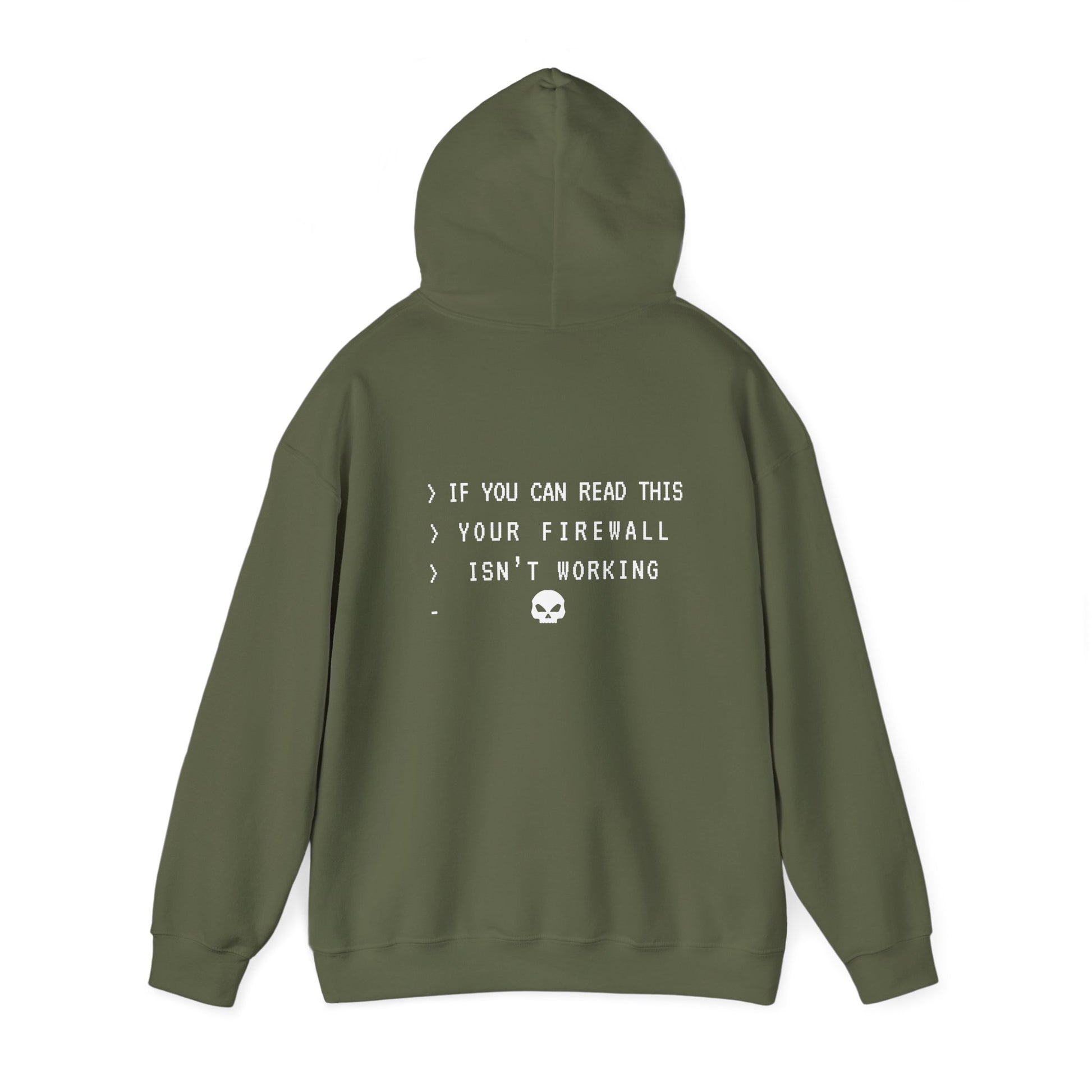 Cybersecurity-themed green hoodie for ethical hackers, IT admins, and security analysts