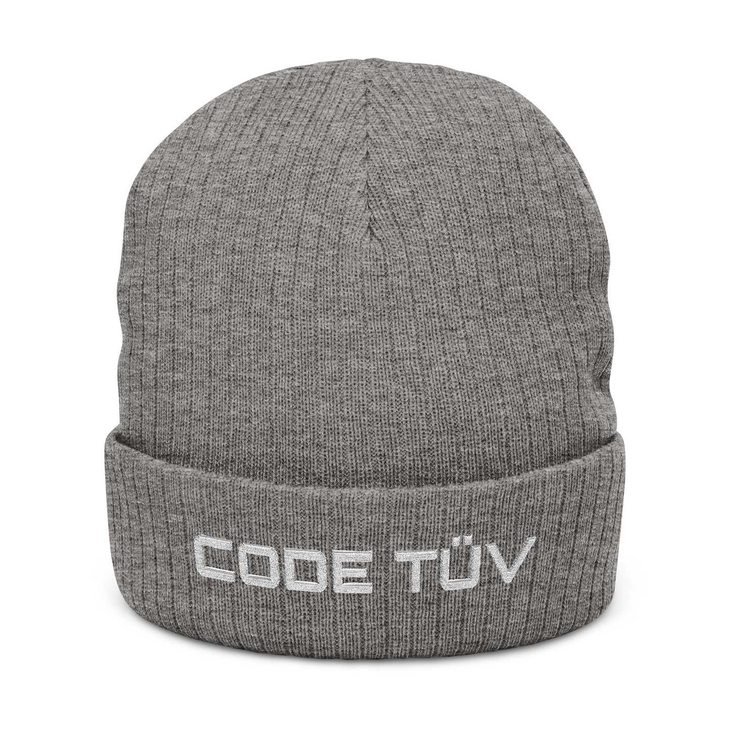 Code-TÜV Embroidered  Beanie | German Seal of Quality Hat for Developers