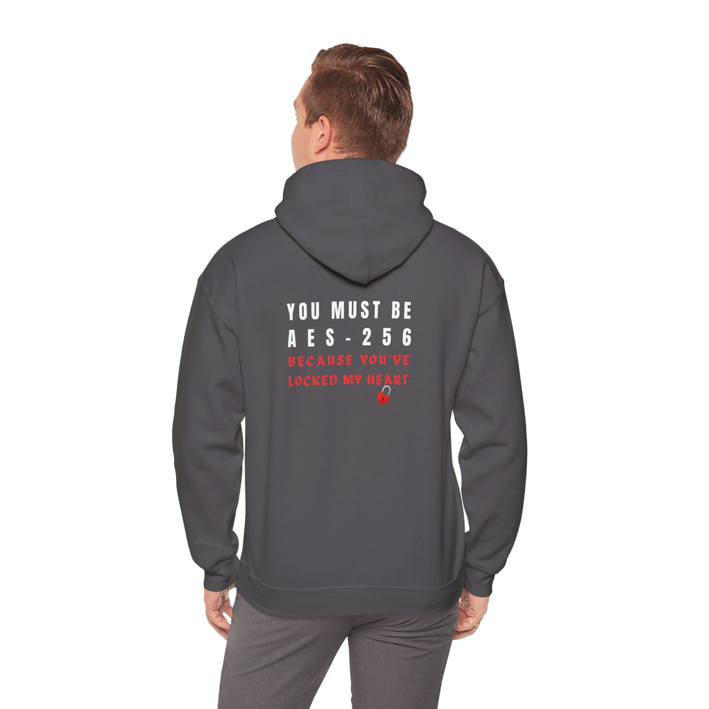 Charcoal cybersecurity hoodie with hacker message. Ideal for IT admins and pentesters