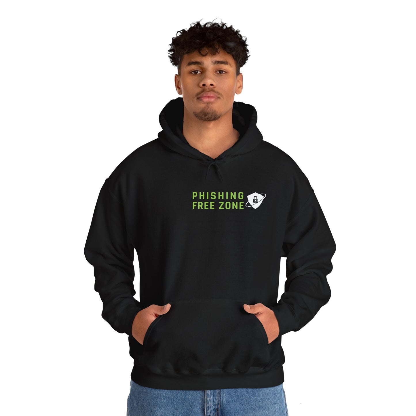 Cybersecurity-themed black hoodie for ethical hackers, sysadmins, and network security pros