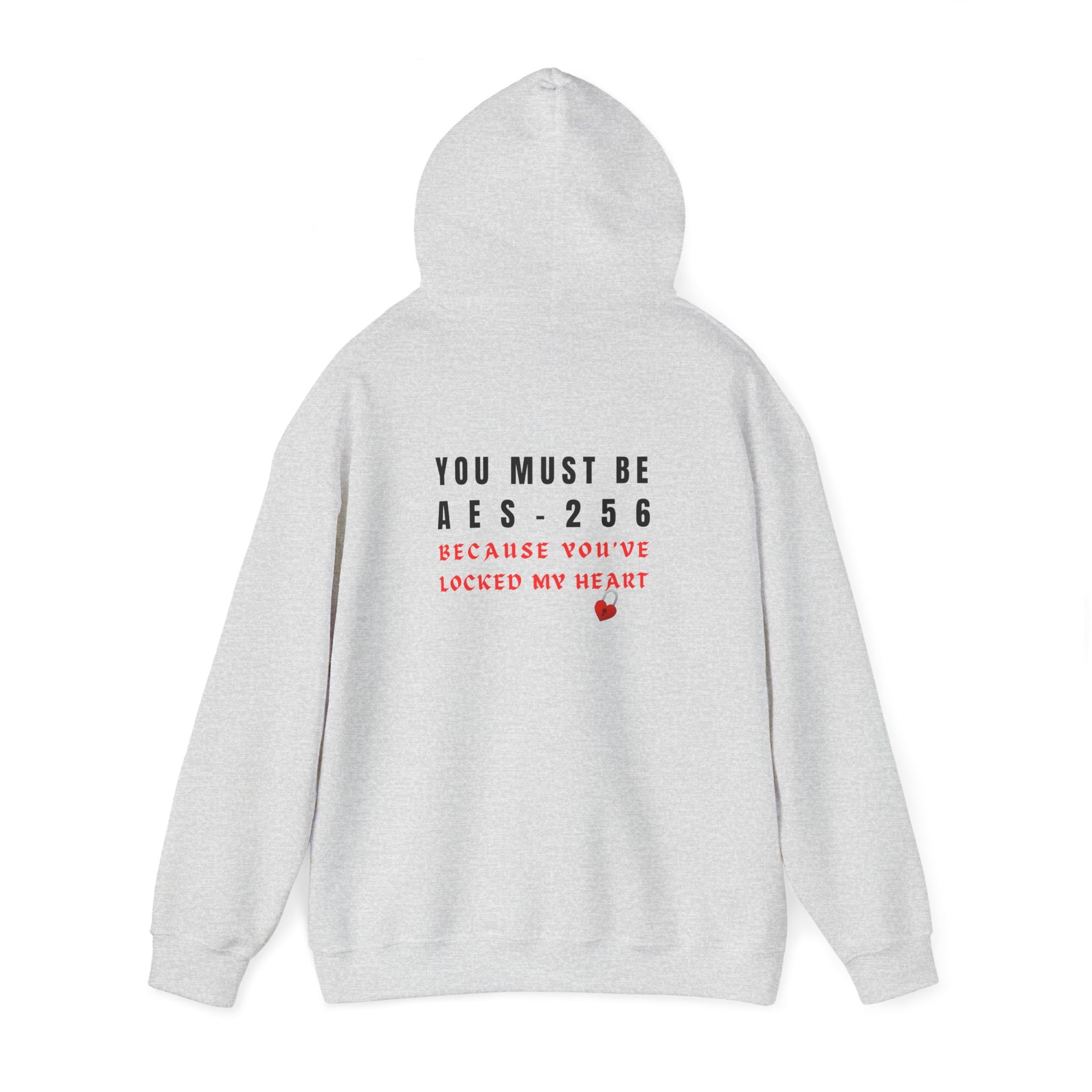 Ash gray hacker hoodie featuring a bold cyber defense message. Great for security professionals