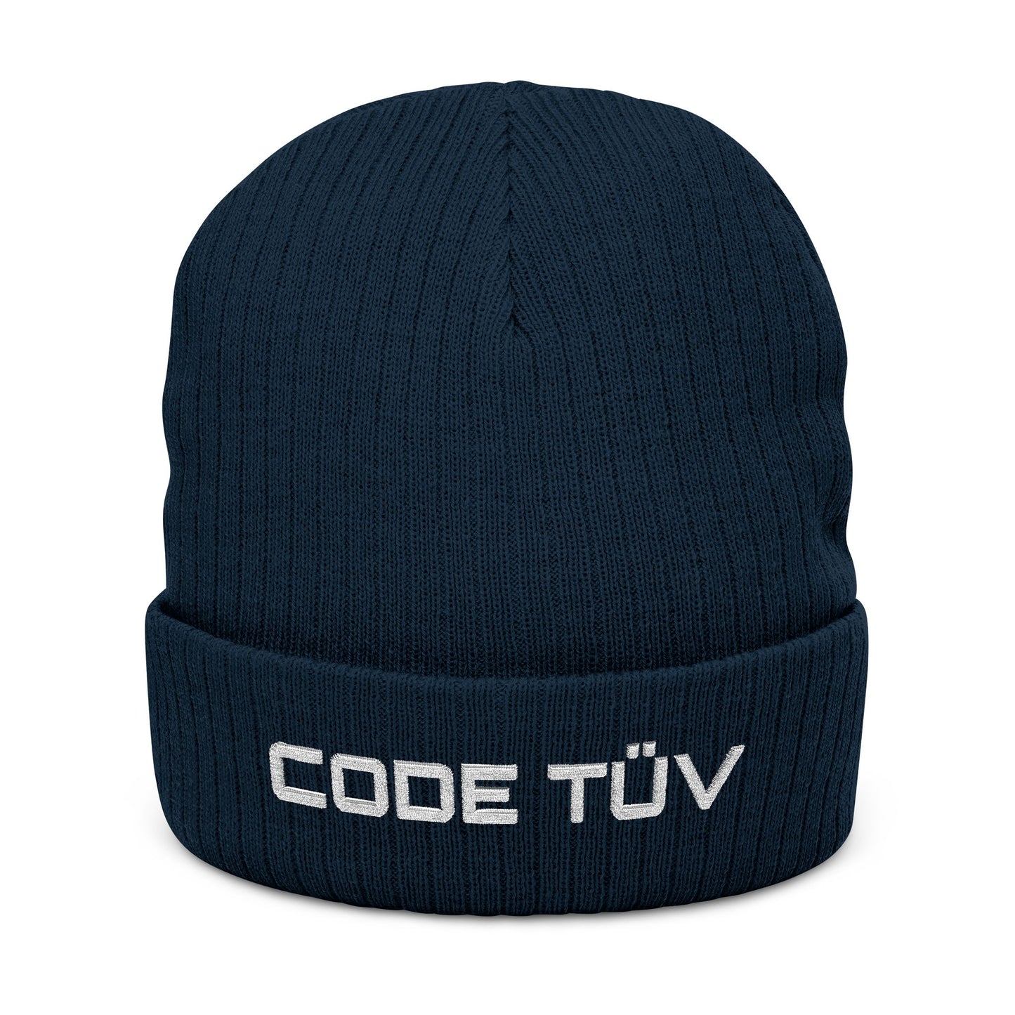 Code-TÜV Embroidered  Beanie | German Seal of Quality Hat for Developers