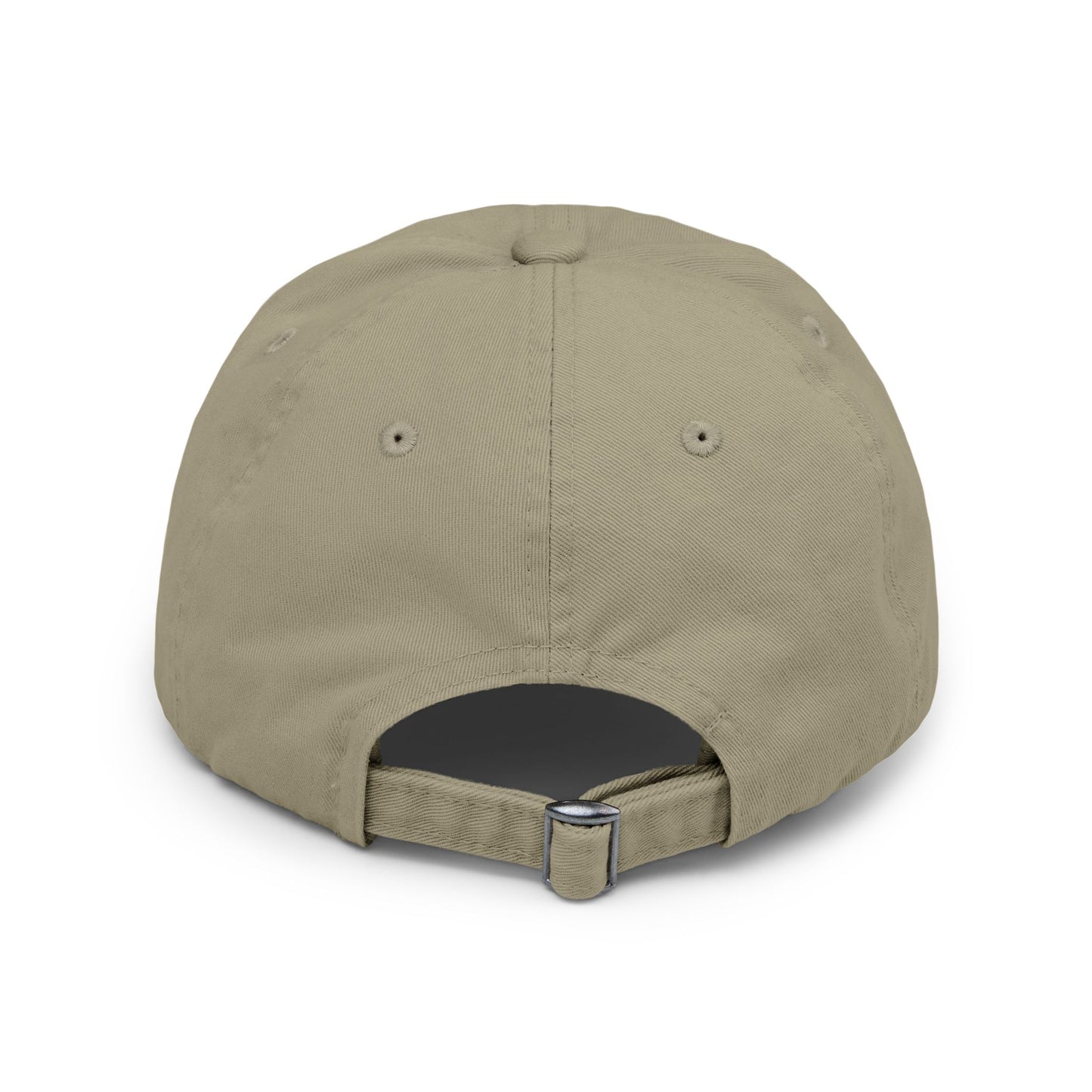 Olive green baseball cap on a white background
