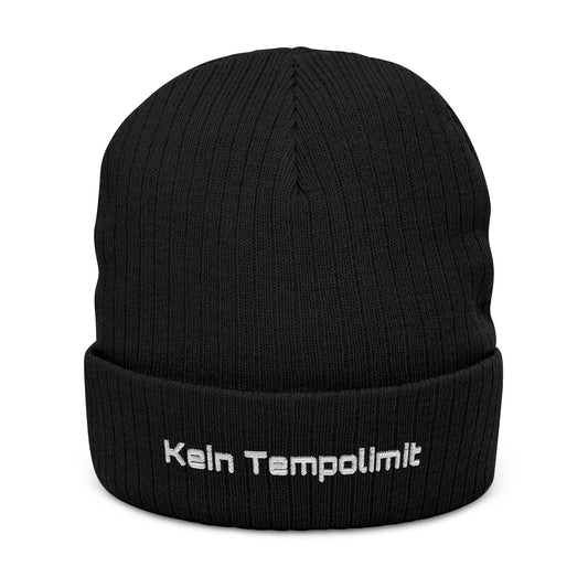 Kein Tempolimit Embroidered Beanie | German Autobahn Hat for Coders & IT Pros