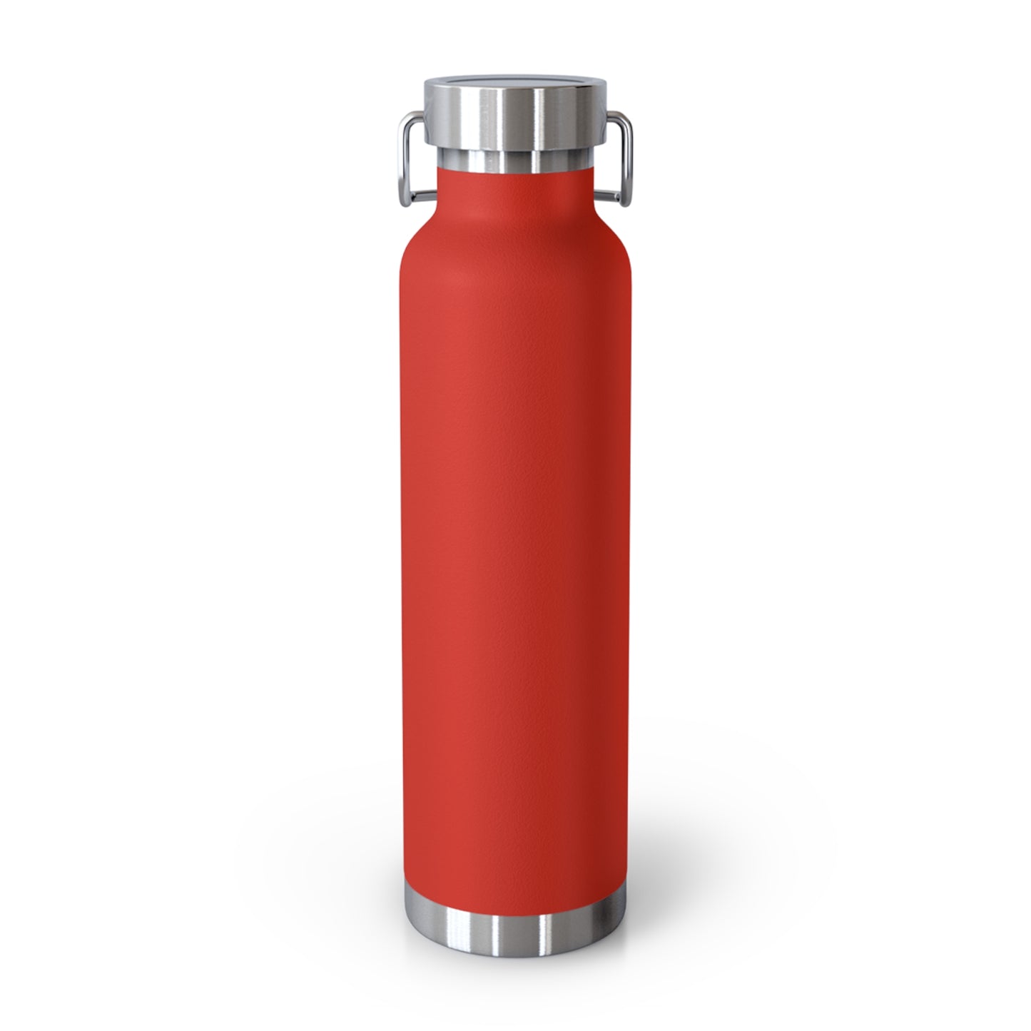 Red durable stainless steel vacuum water bottle with a secure screw-top lid, perfect for hot or cold drinks all day long