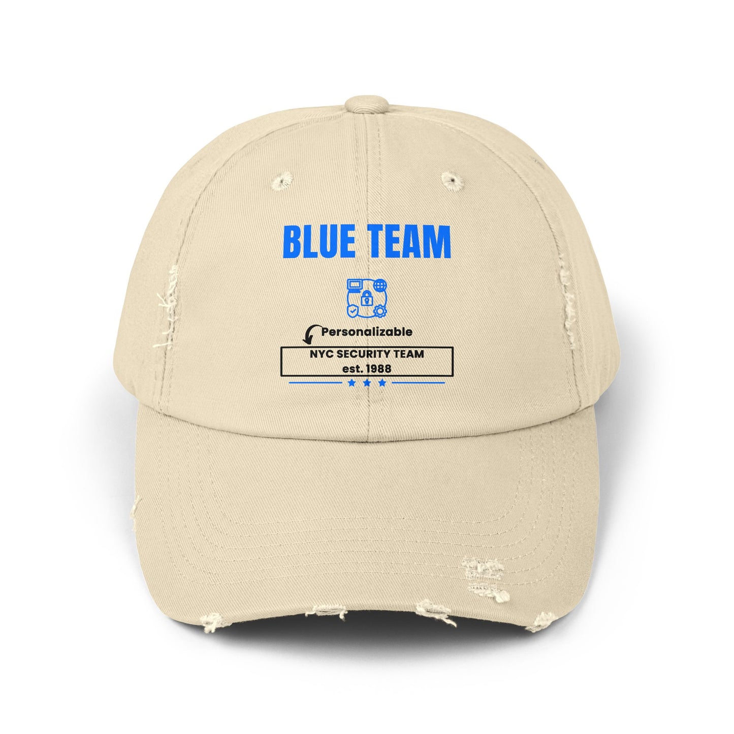 Stone personalized Blue Team hat – Custom IT security cap for SOC analysts, cybersecurity teams, and network engineers