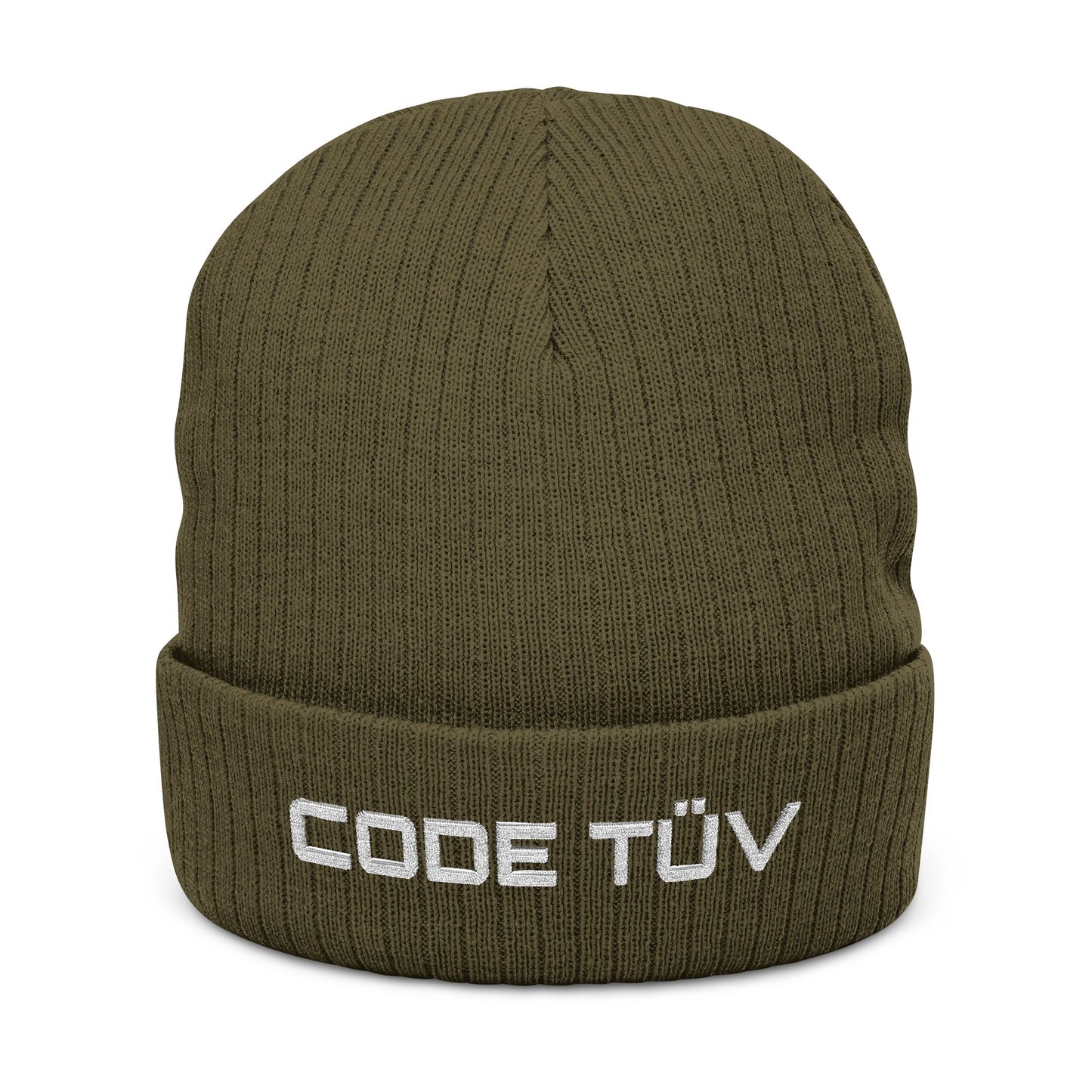 Code-TÜV Embroidered  Beanie | German Seal of Quality Hat for Developers